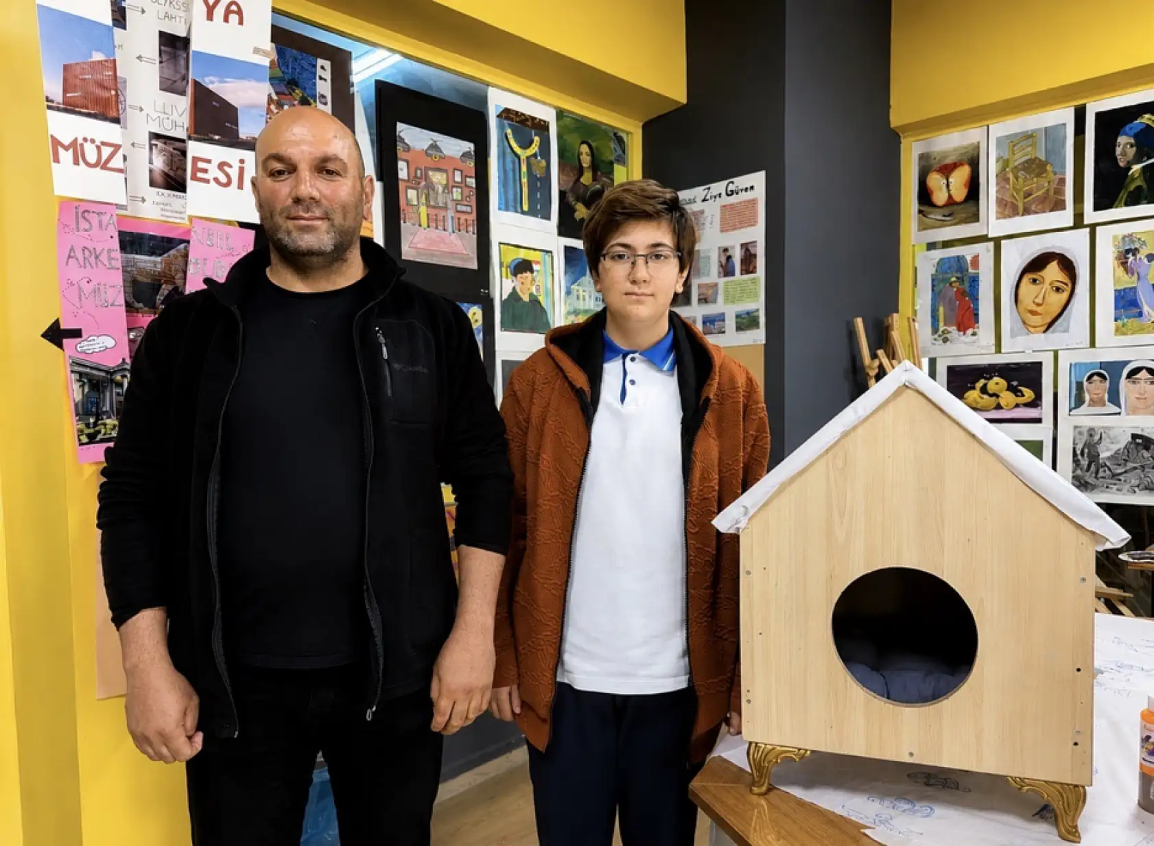 Atık malzemeler öğrencilerin elinde sevgi yuvasına dönüştü