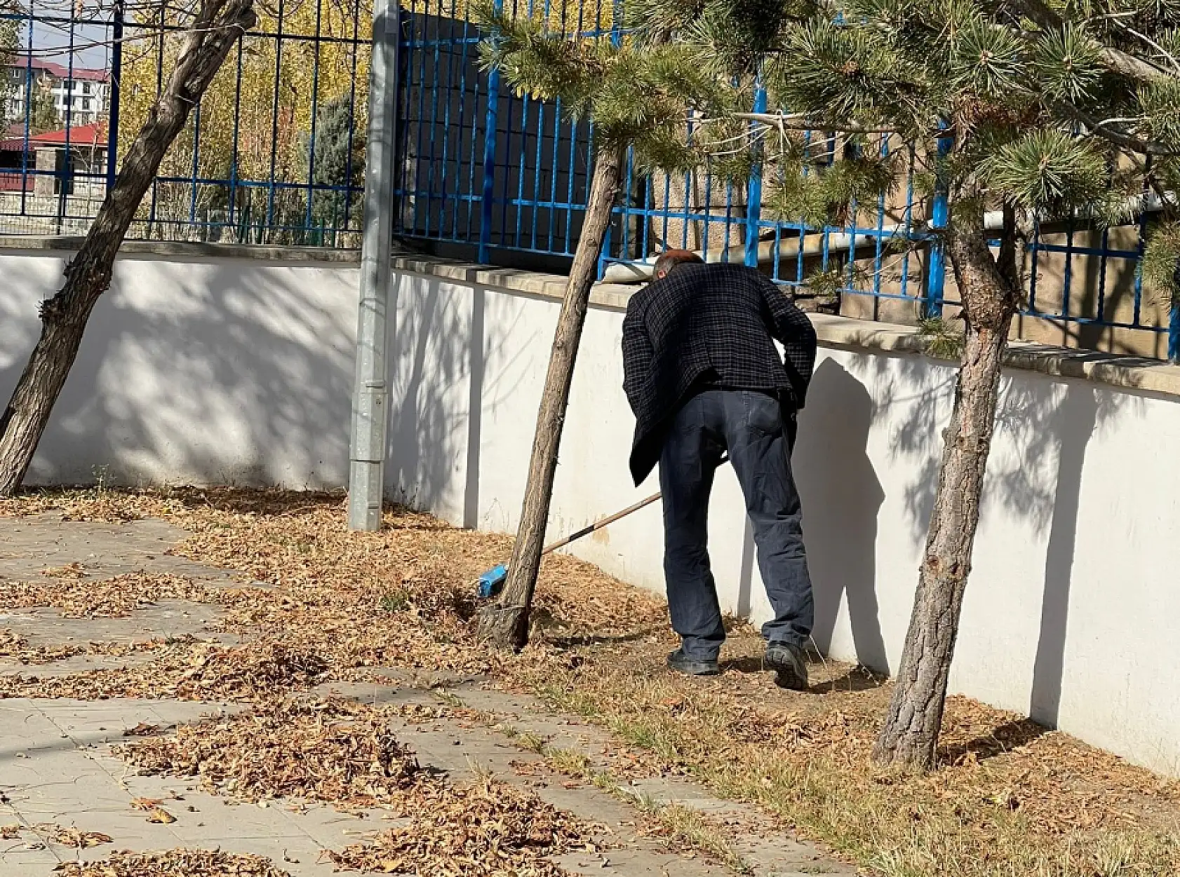 Hükümlüler, Doğubayazıt Şehitliği'nde temizlik çalışması gerçekleştirdi
