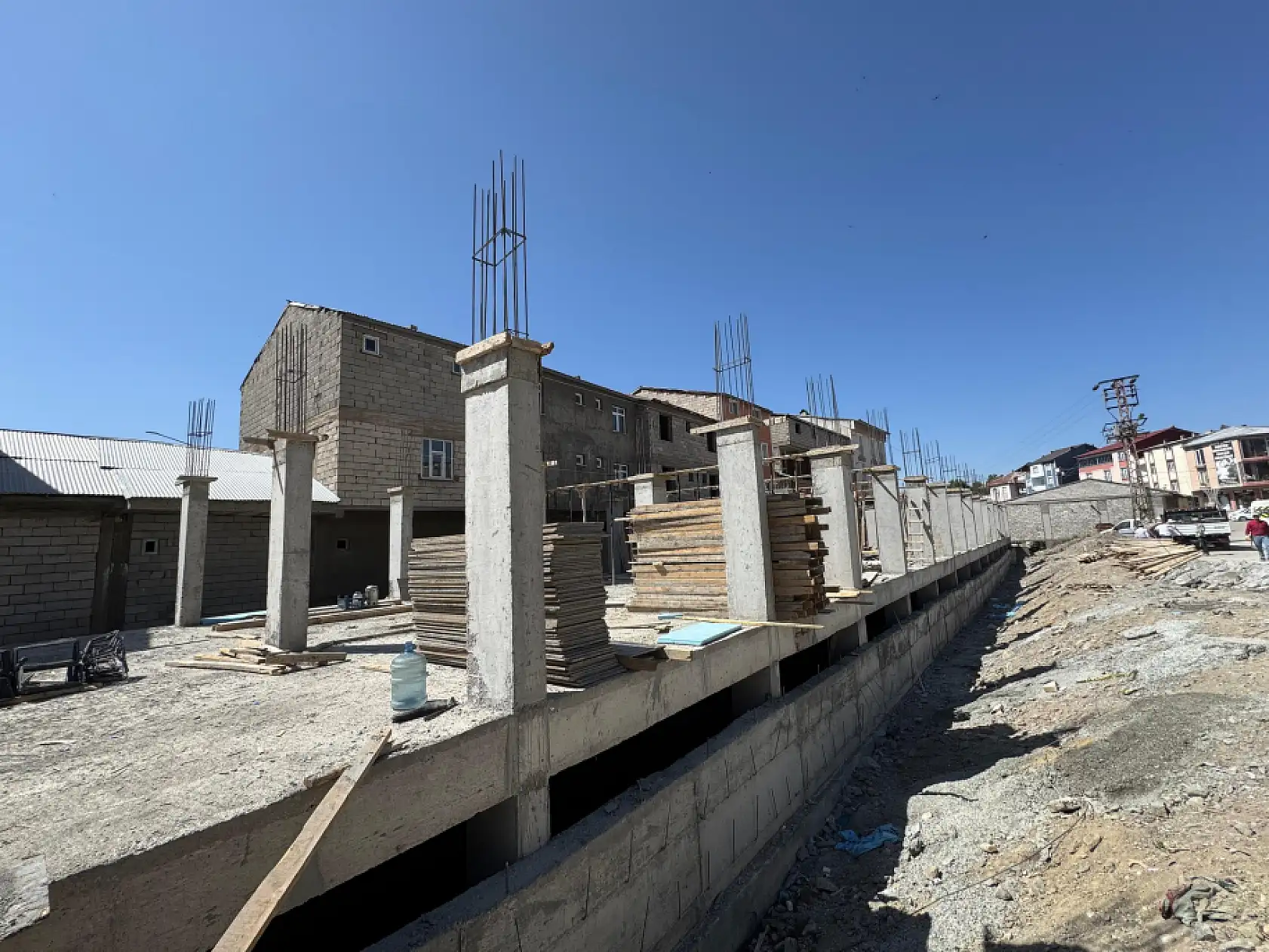 Patnos'ta kasaplar çarşısı projesi hız kesmeden sürüyor