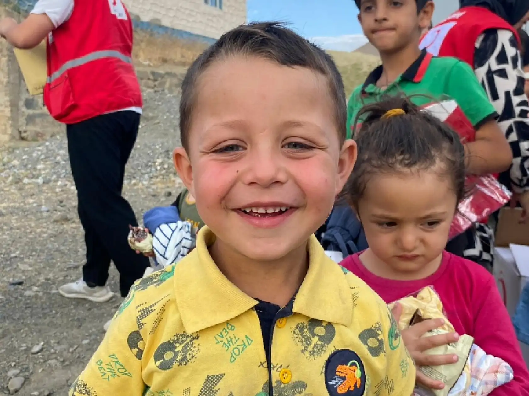 Gümüşyazı ve Başçavuş köylerinde Kızılay sevinci