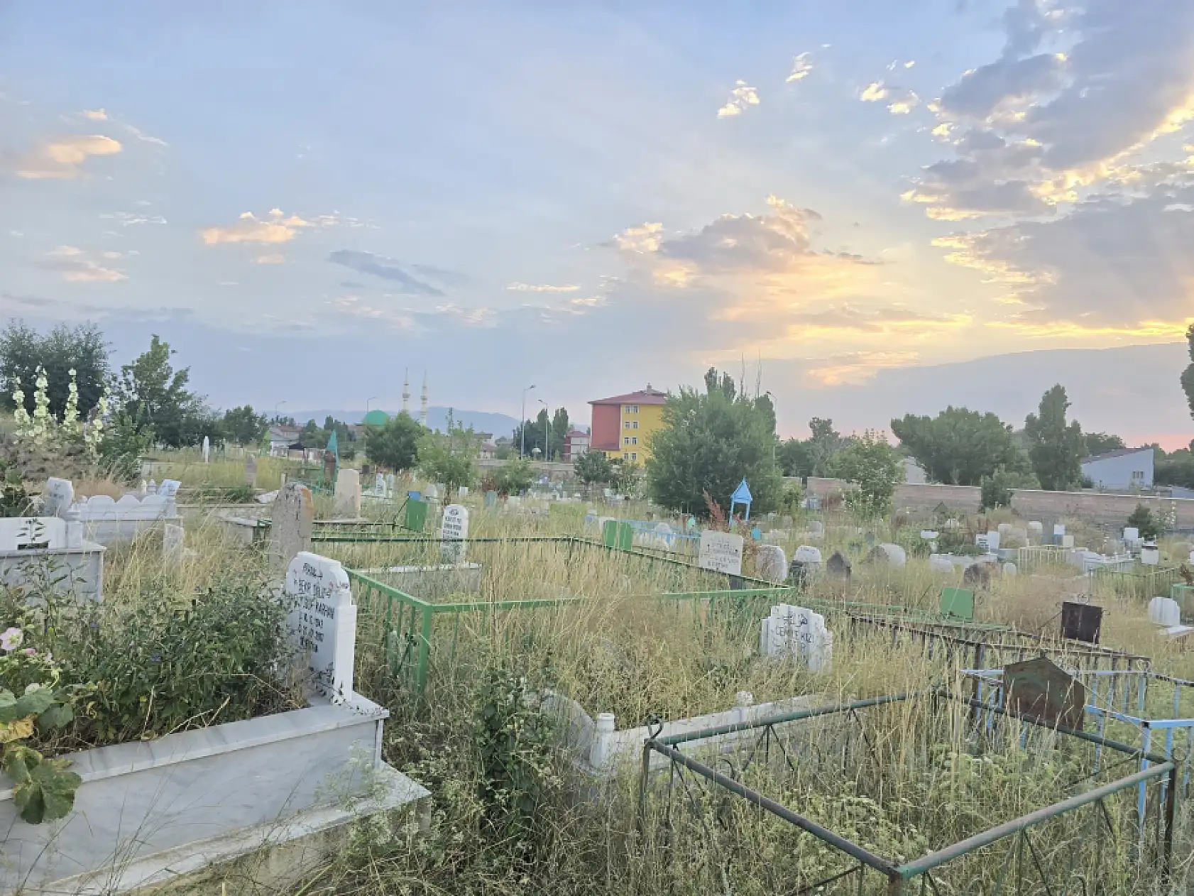 Ağrı'da mezarlıktaki Kur'an kutusu vatandaşlardan yoğun ilgi görüyor
