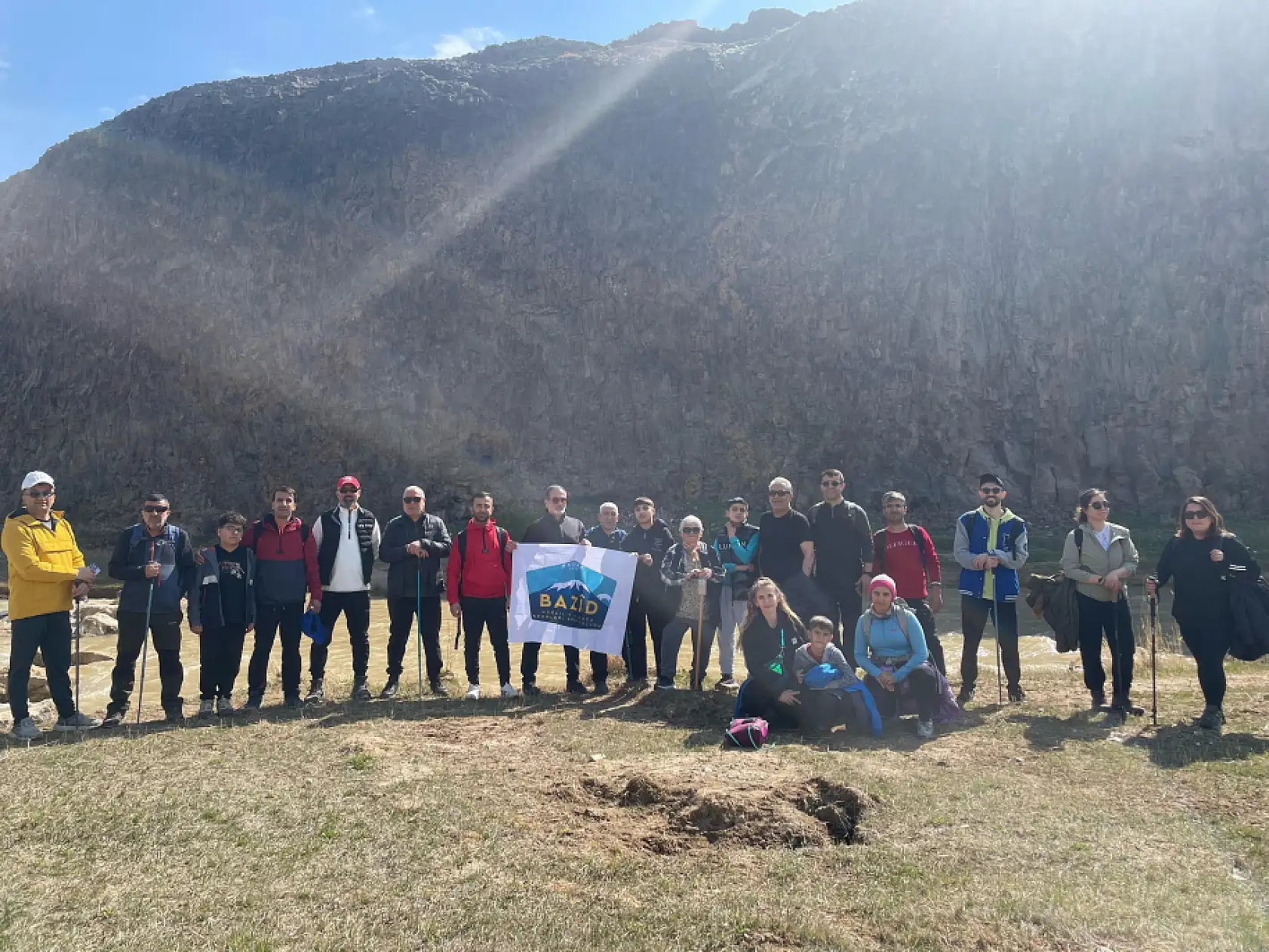 Bazid dağcılık grubu Diyadin Kanyonları'na yürüyüş gerçekleştirdi