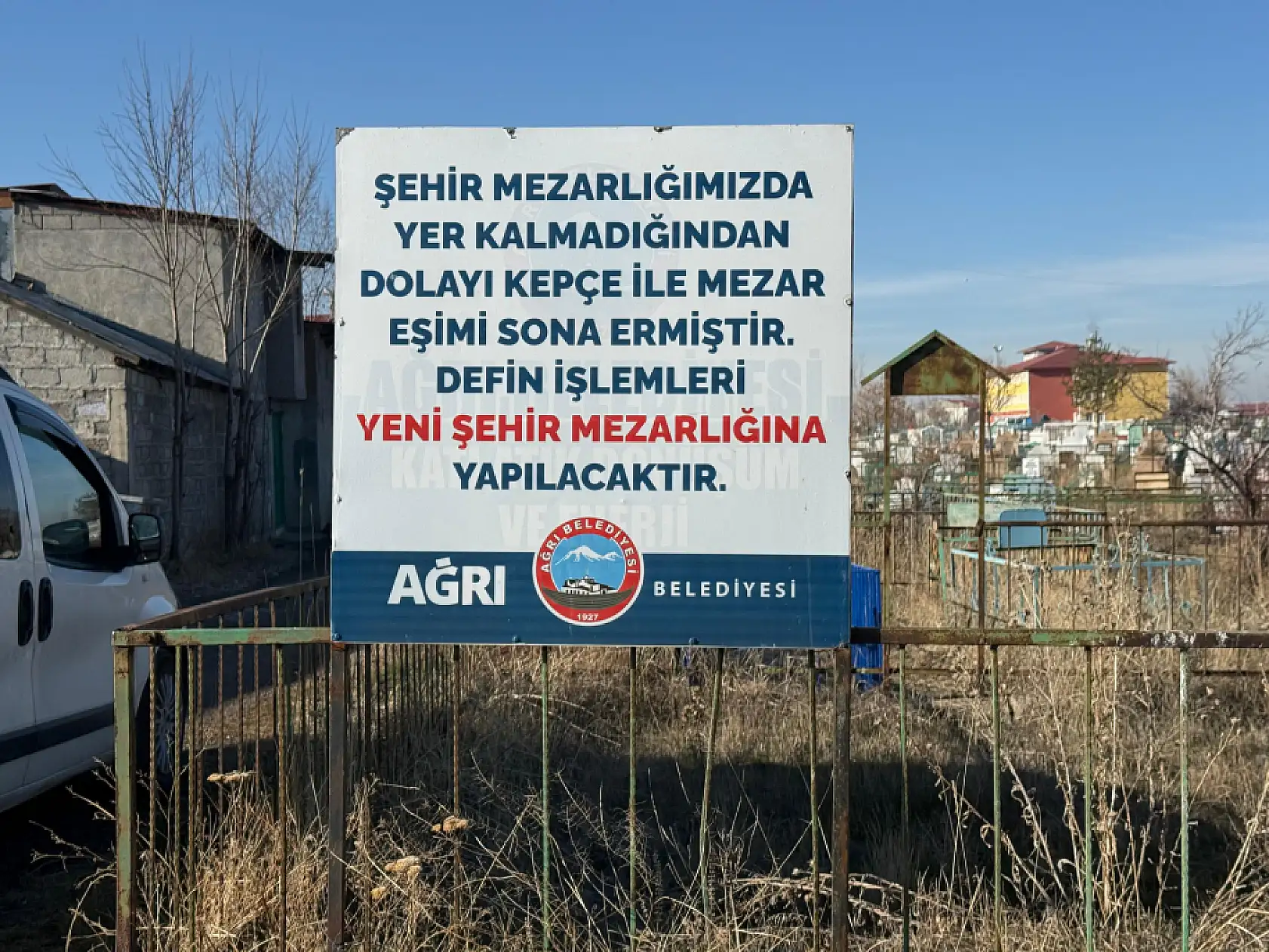 Ağrı'da mezarlık geleneği sessizleşti, merhamet eksilmedi