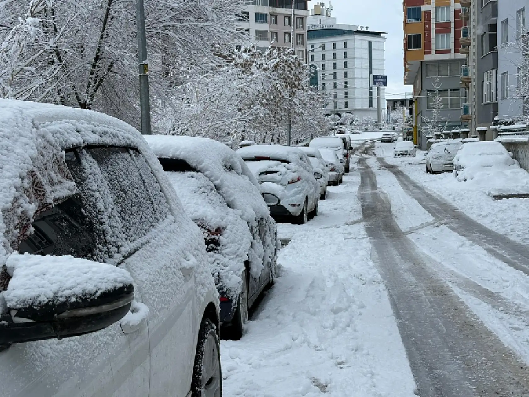 Ağrı'da bahar havası yerini yeniden kara bıraktı