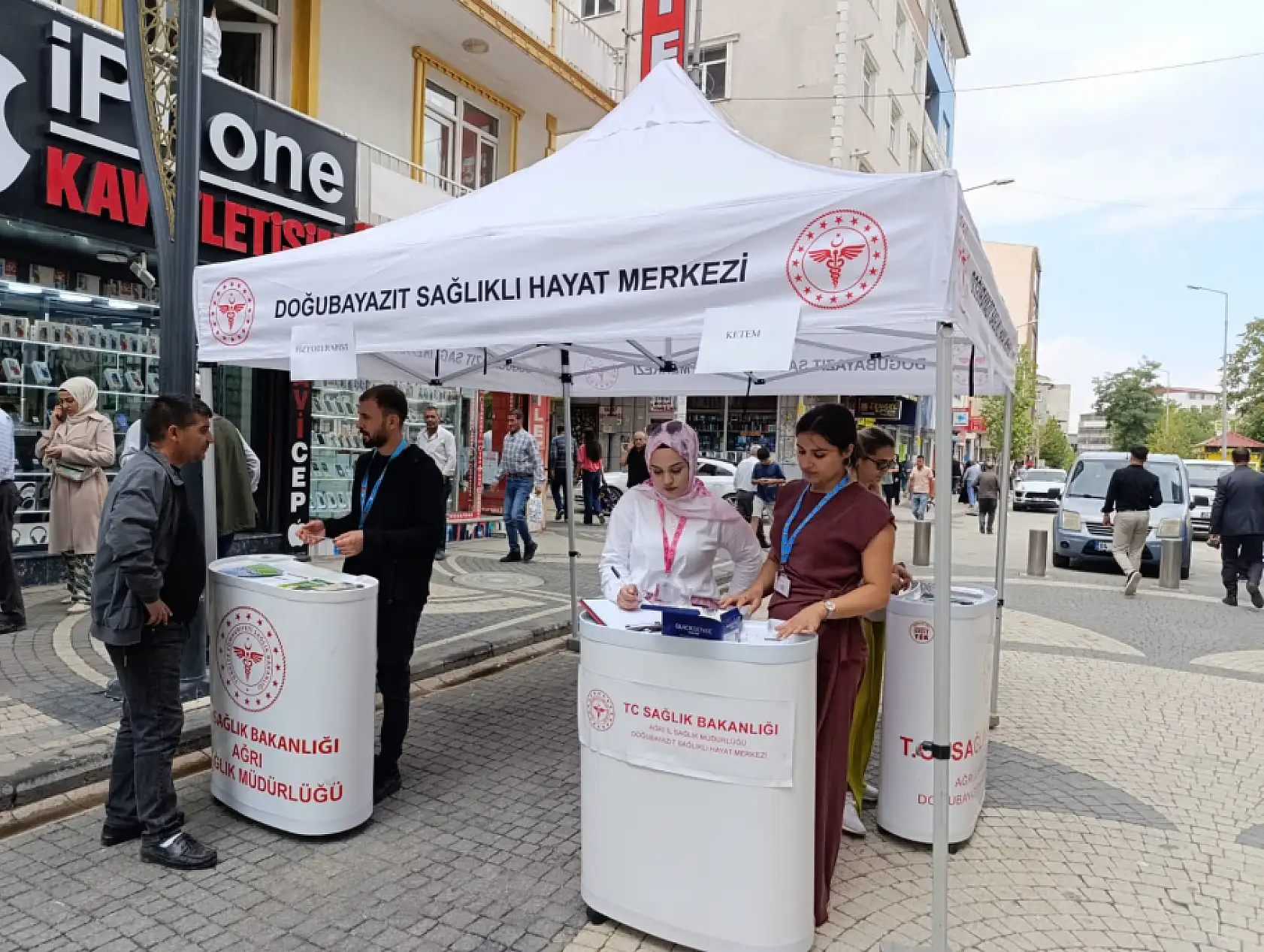 Doğubayazıt'ta sağlık için farkındalık çalışmaları sürüyor