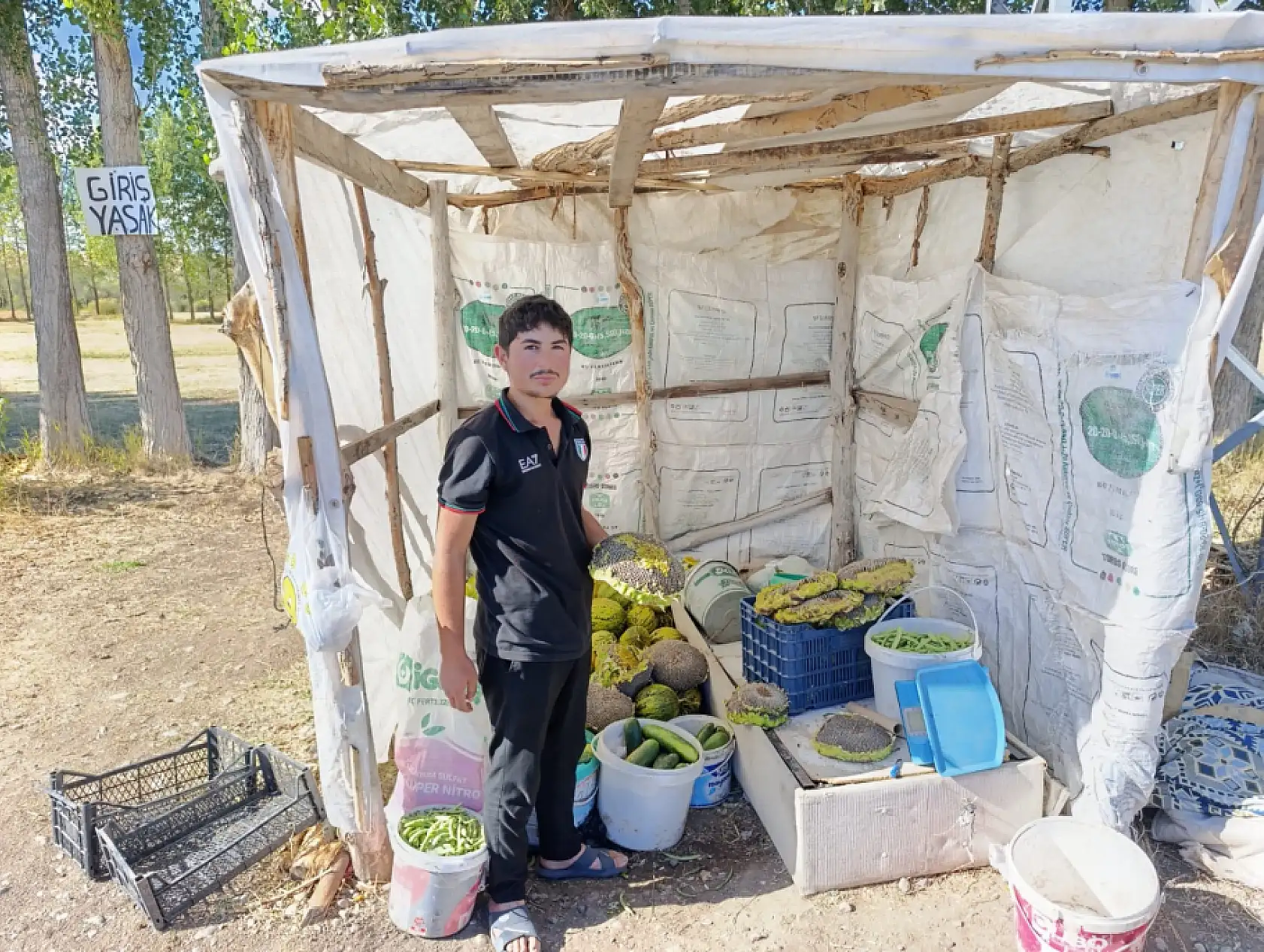 Ağrı'da bostan ürünleri vatandaşla buluştu