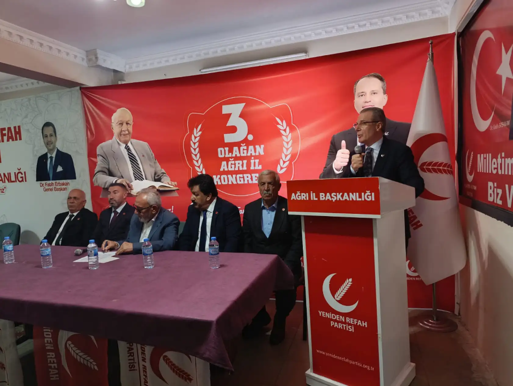 Yeniden Refah Partisi Ağrı İl Başkanlığı 3. Olağan Kongresi gerçekleştirildi