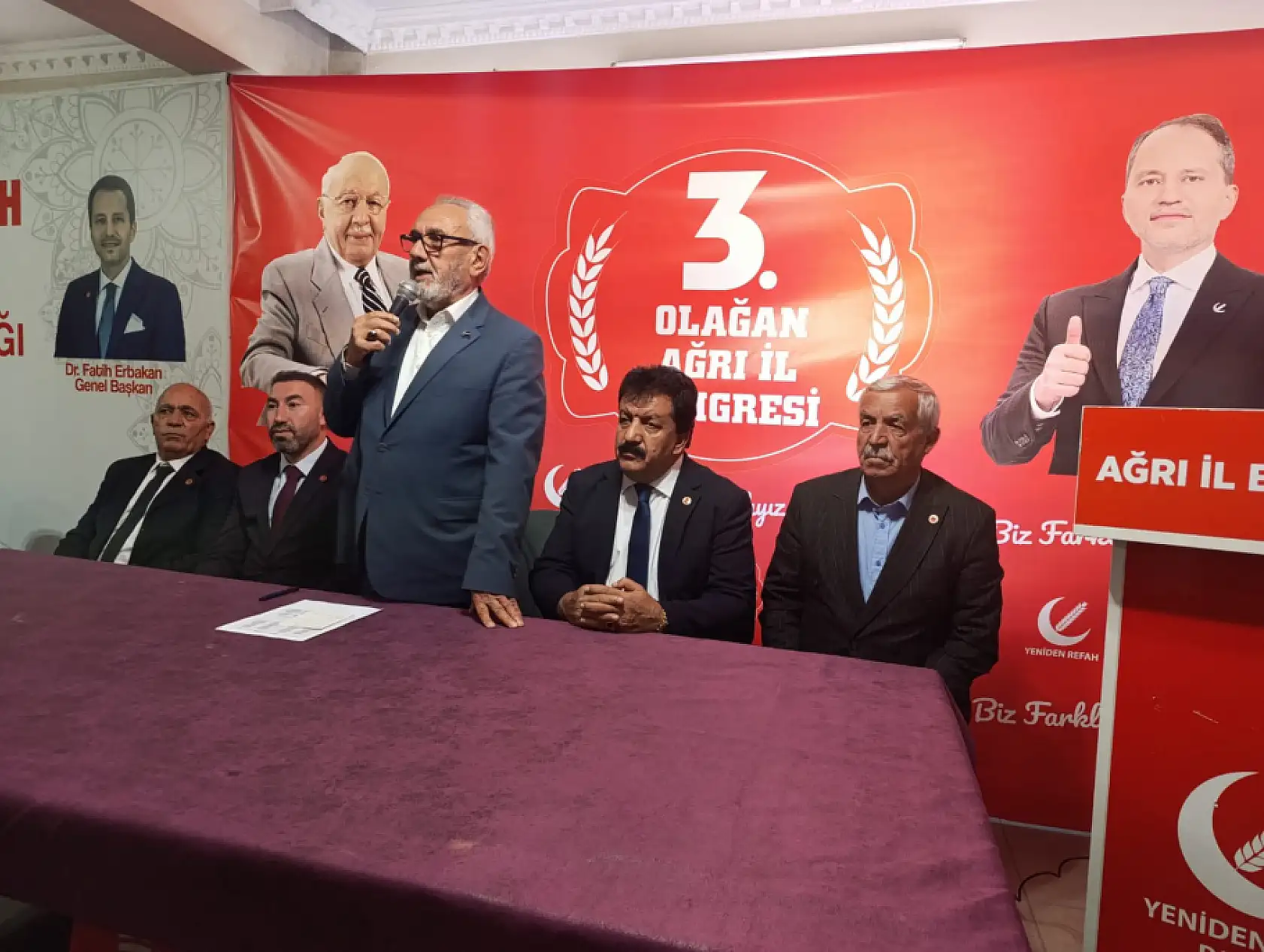 Yeniden Refah Partisi Ağrı İl Başkanlığı 3. Olağan Kongresi gerçekleştirildi