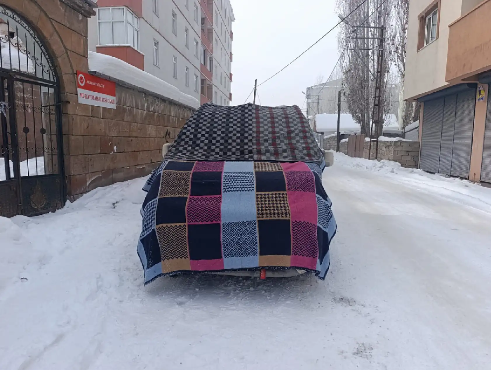 Eksi dereceler Ağrı'da günlük yaşamı zorlaştırıyor