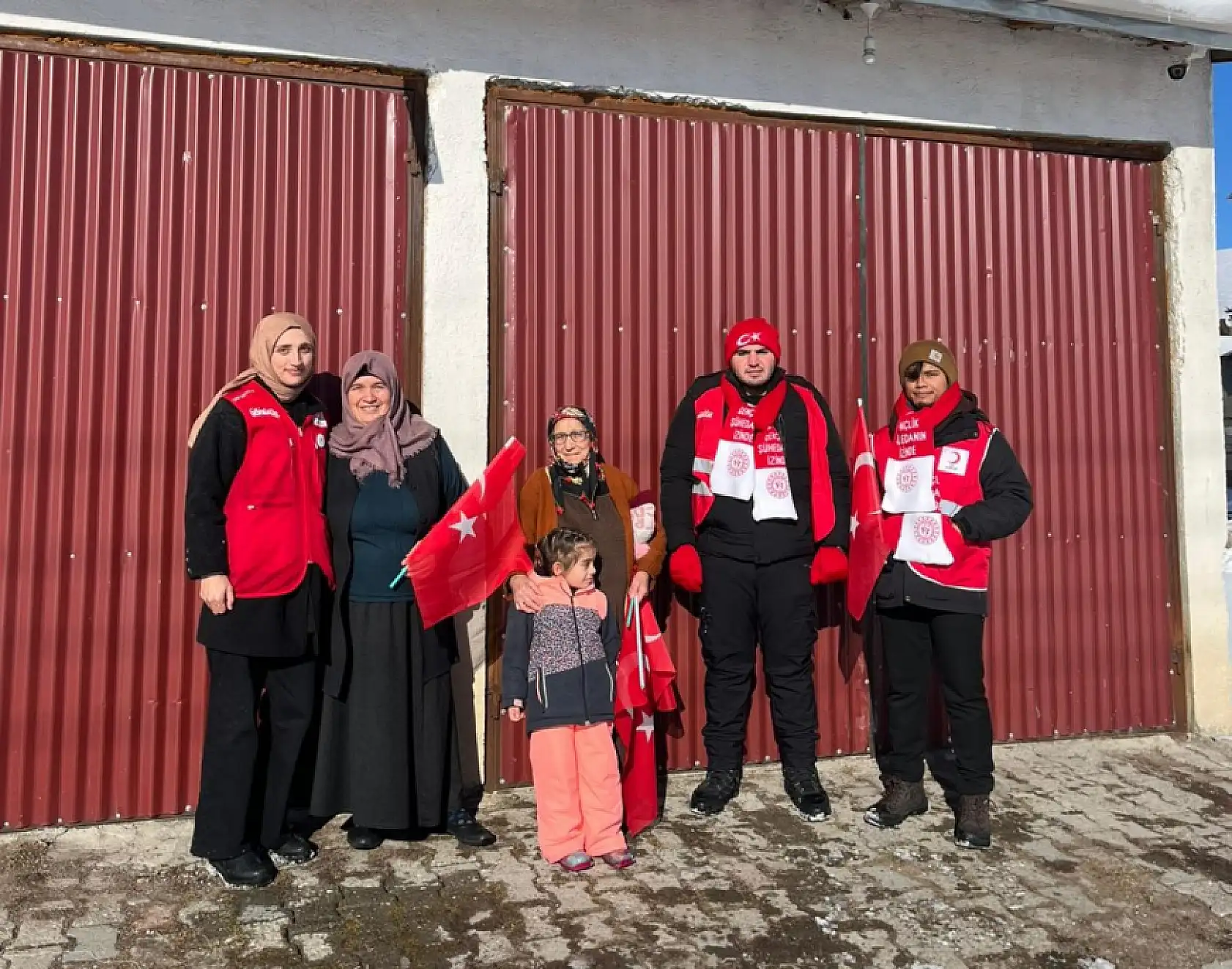 Ağrılı gönüllüler Sarıkamış şehitleri için yürüdü