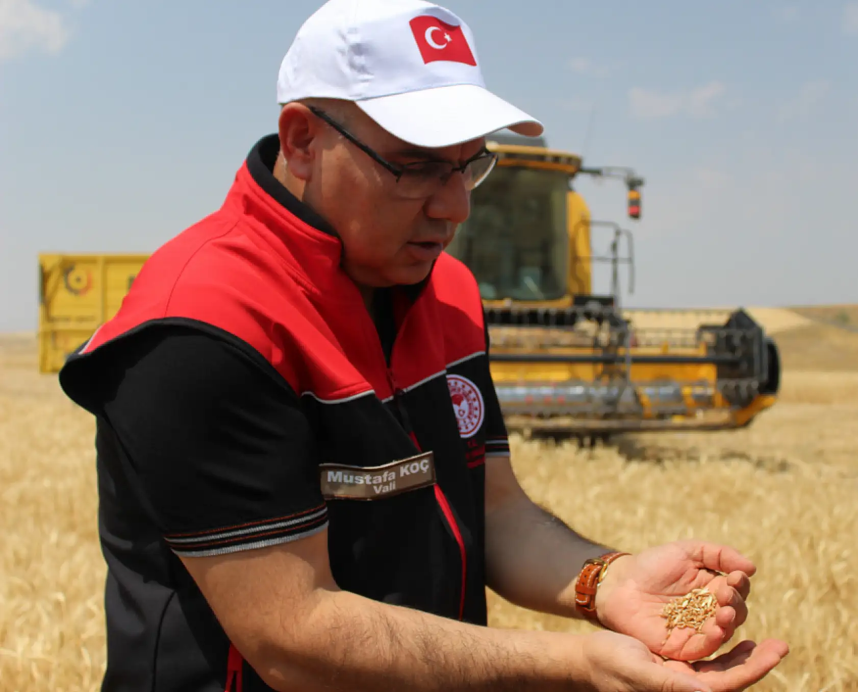 Vali Koç Buğday hasadına katıldı, Ağrı'nın tarımsal gücünü açıkladı