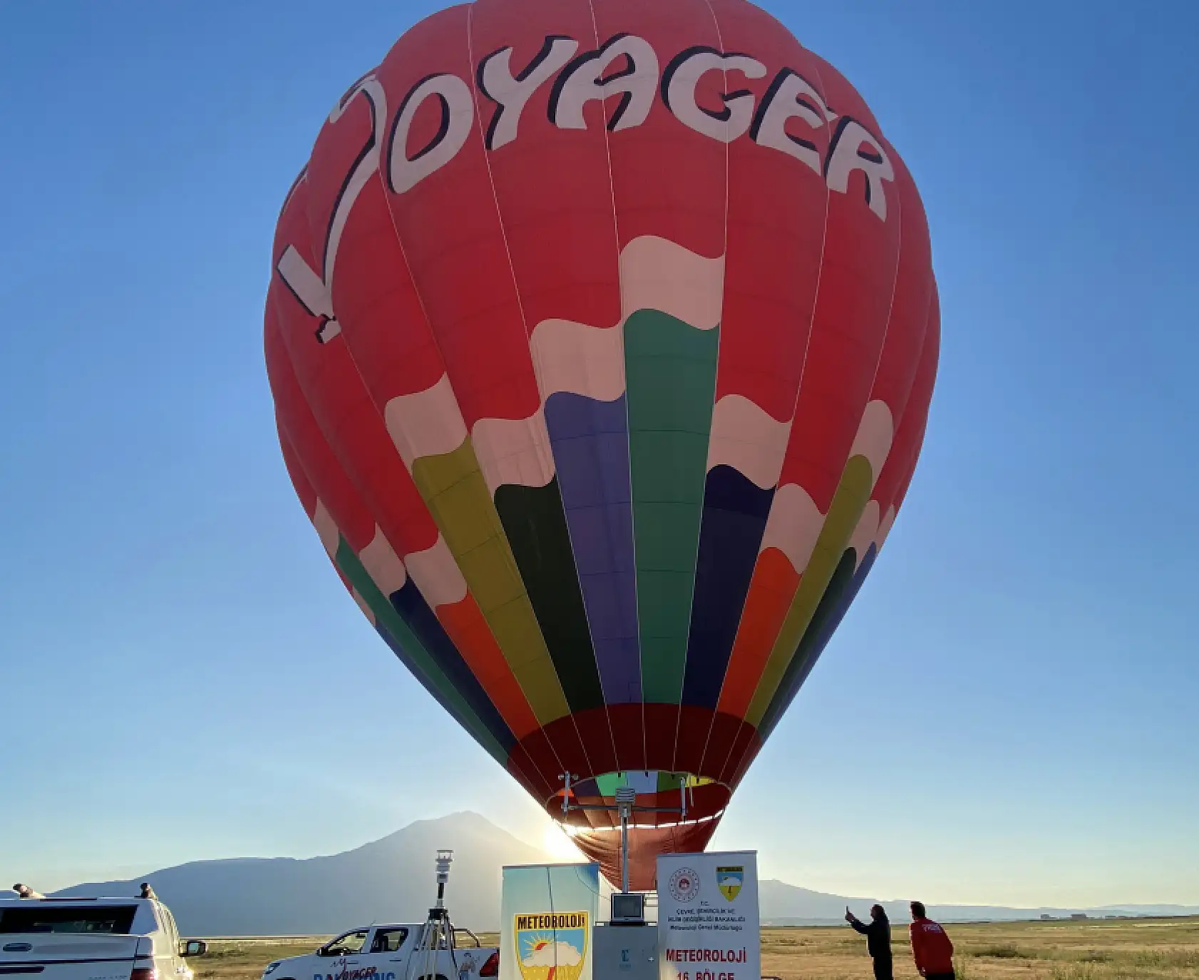 Ağrı semalarında ilk defa sıcak hava balonu uçtu