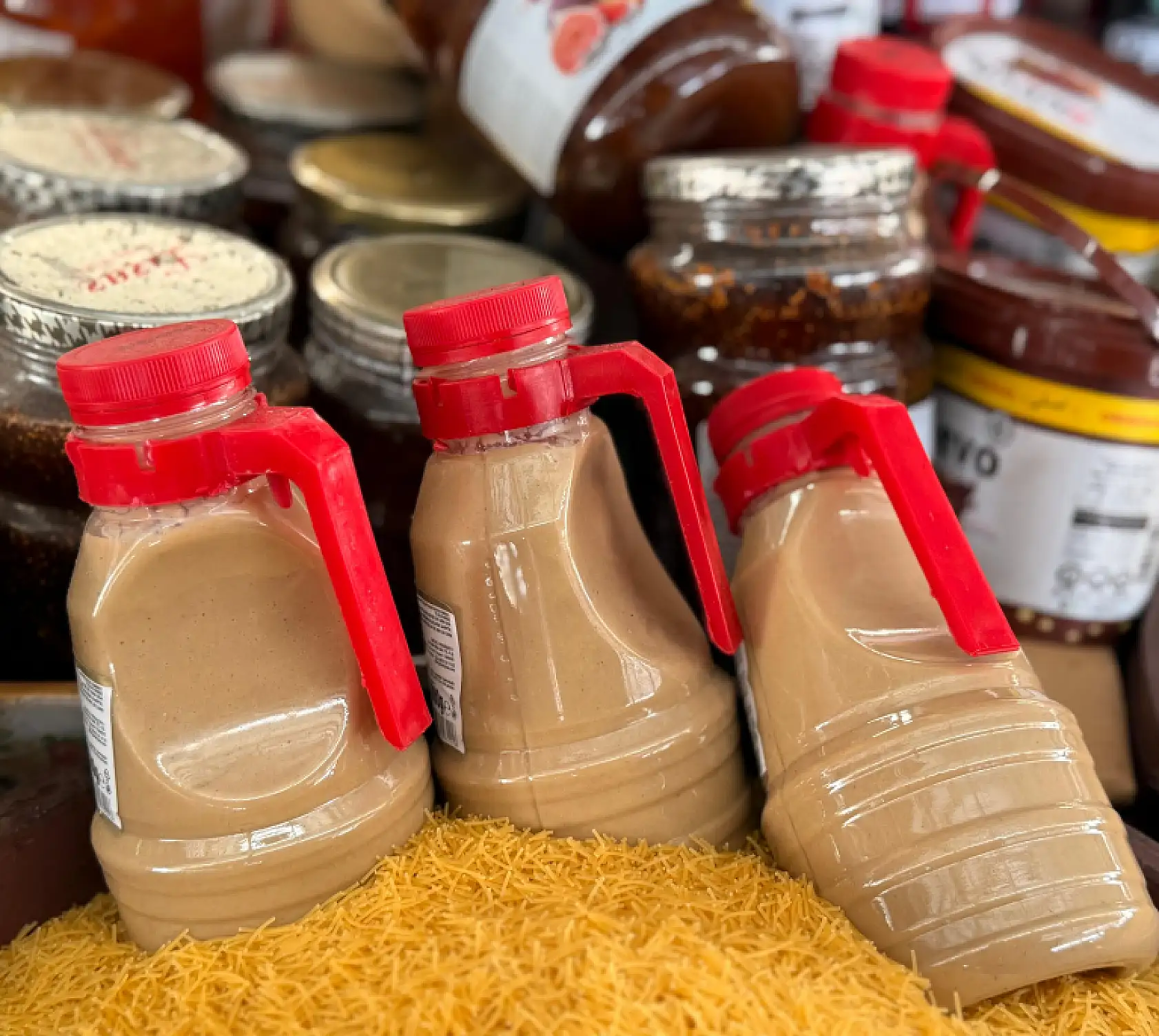 Ağrı'da Ramazan öncesi tahin ve pekmez tezgâhlarda