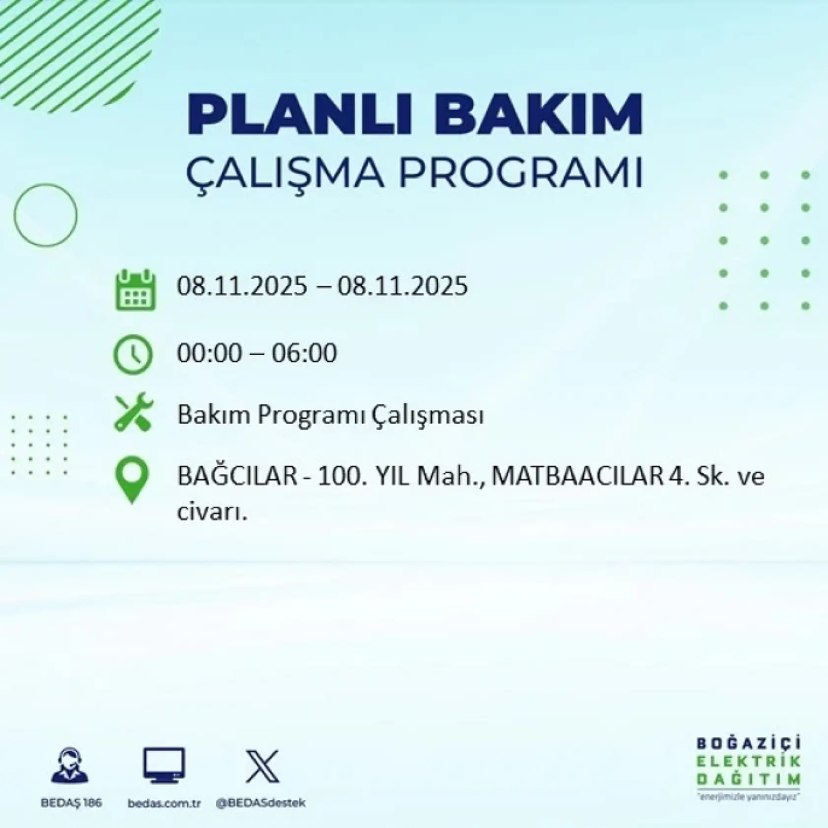 İstanbul'da 8 Kasım'da Elektrik Kesintisi: Bakım ve Altyapı Çalışmaları Nedeniyle Kesintiler Olacak!