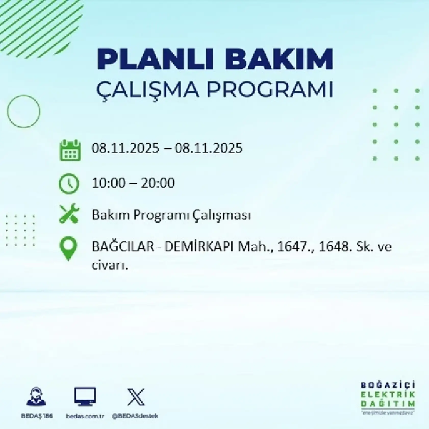 İstanbul'da 8 Kasım'da Elektrik Kesintisi: Bakım ve Altyapı Çalışmaları Nedeniyle Kesintiler Olacak!