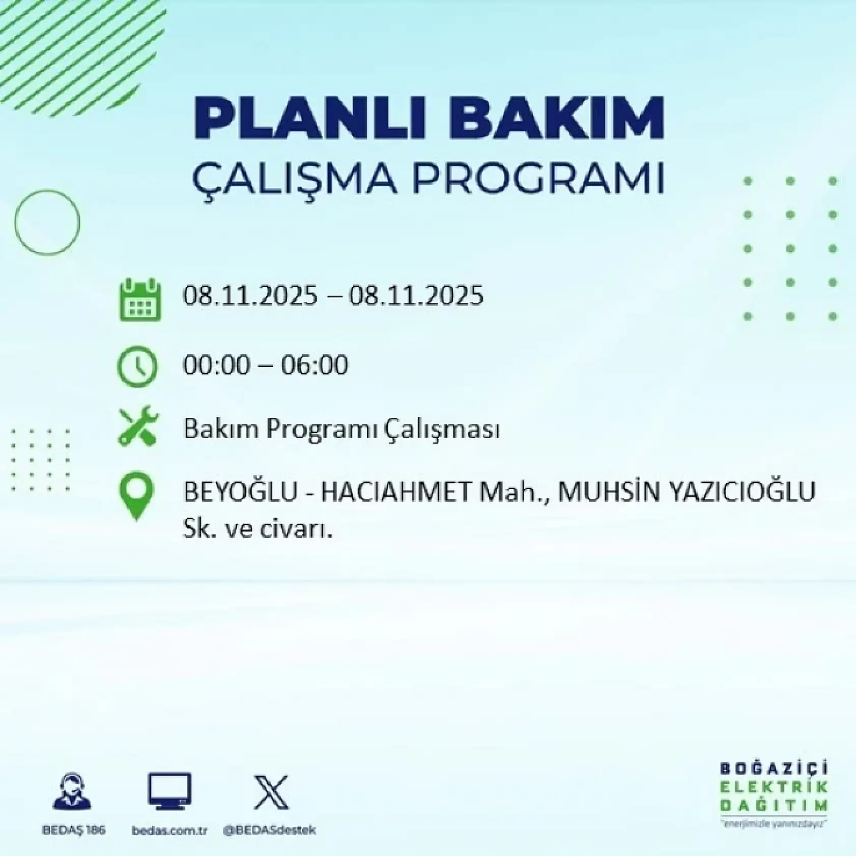 İstanbul'da 8 Kasım'da Elektrik Kesintisi: Bakım ve Altyapı Çalışmaları Nedeniyle Kesintiler Olacak!