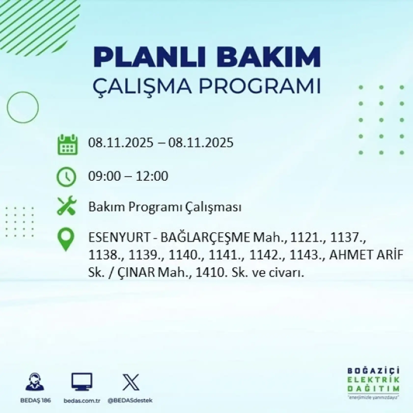 İstanbul'da 8 Kasım'da Elektrik Kesintisi: Bakım ve Altyapı Çalışmaları Nedeniyle Kesintiler Olacak!