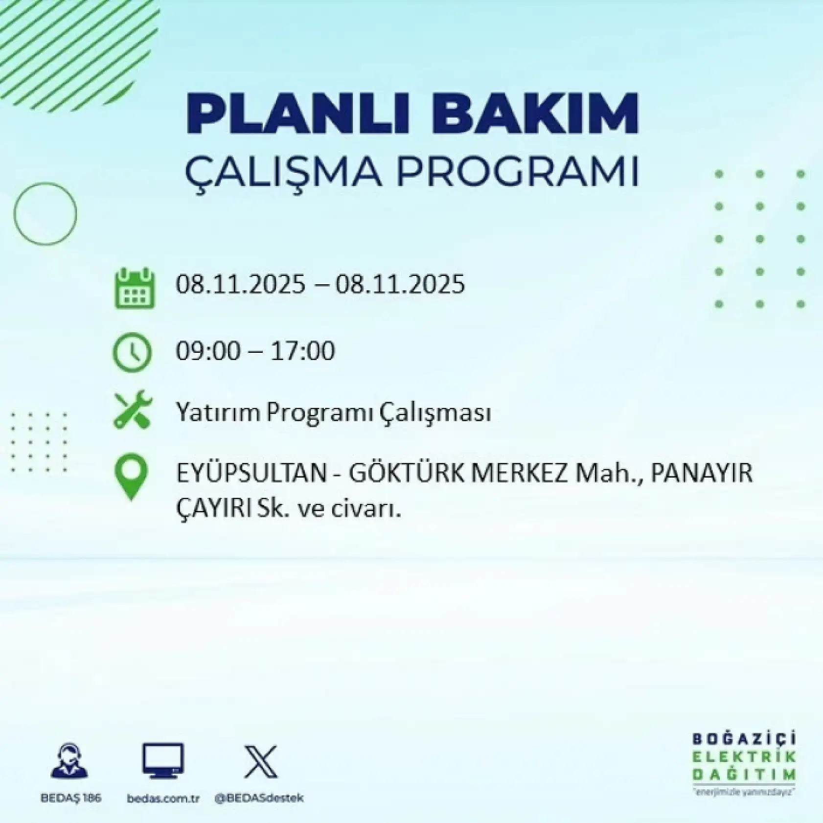 İstanbul'da 8 Kasım'da Elektrik Kesintisi: Bakım ve Altyapı Çalışmaları Nedeniyle Kesintiler Olacak!