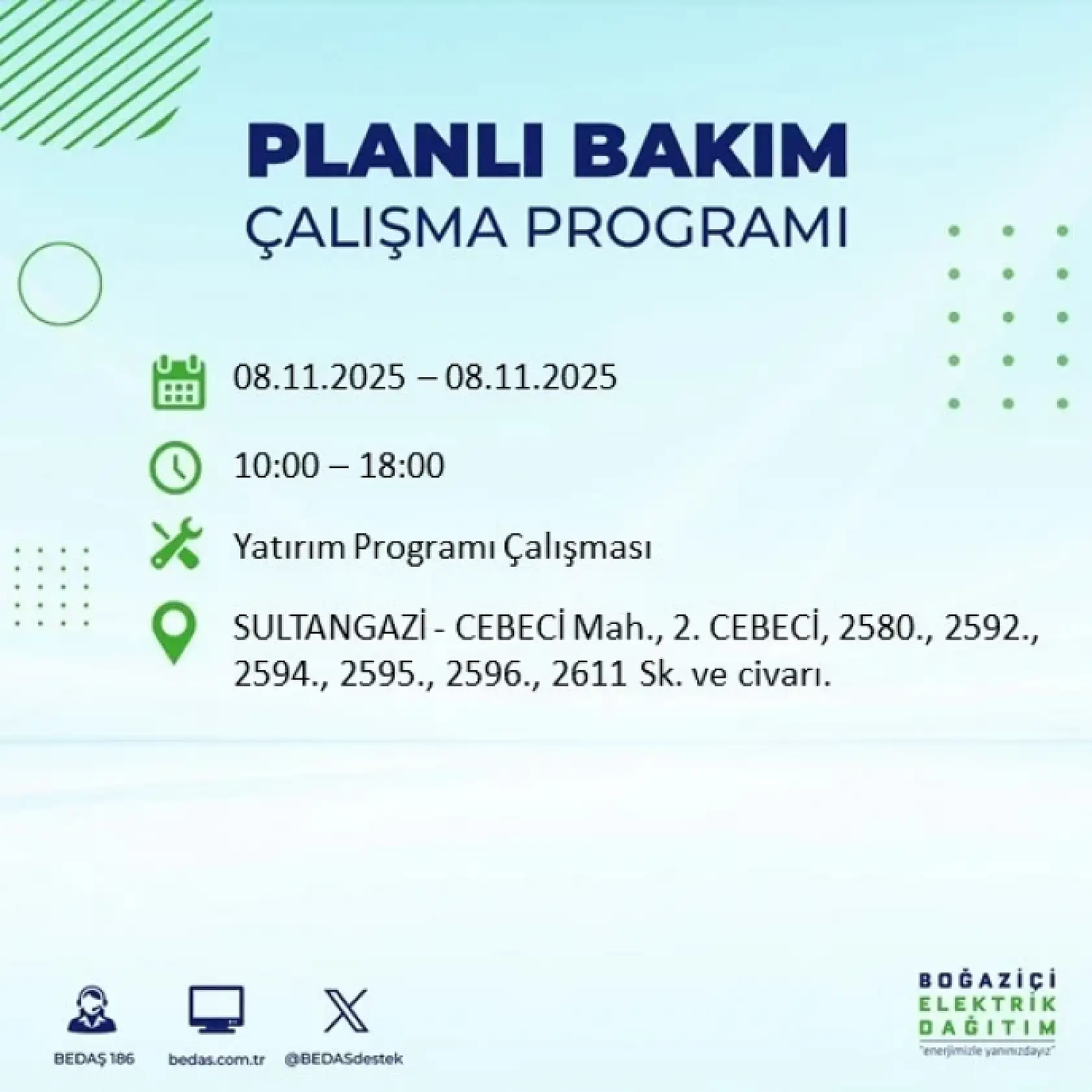 İstanbul'da 8 Kasım'da Elektrik Kesintisi: Bakım ve Altyapı Çalışmaları Nedeniyle Kesintiler Olacak!