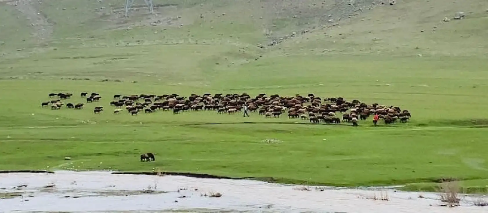 Patnos'ta iki mevsim bir arada yaşanıyor
