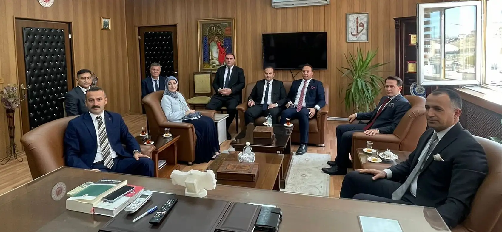 Denetimli serbestlik heyeti Doğubayazıt'ta yeni hizmet binasını inceledi
