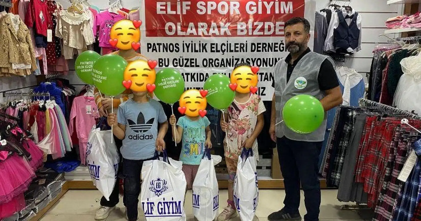 Patnos İyilik Elçileri Derneği öğrencilerin yüzünü güldürdü