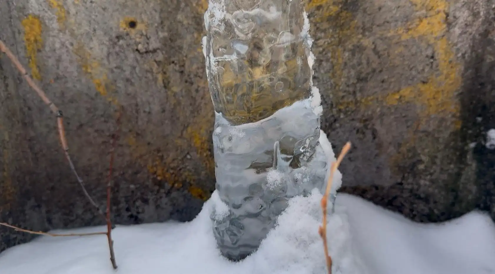 Ağrı'da çeşmeler heykele döndü