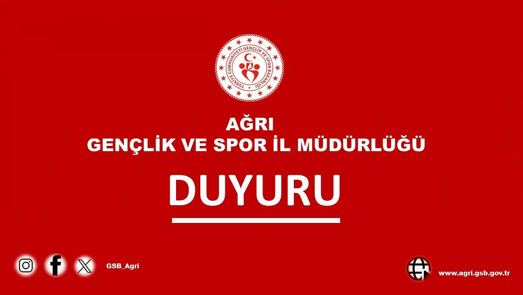 Ağrı'da geleceğin sporcuları için başvurular başlıyor