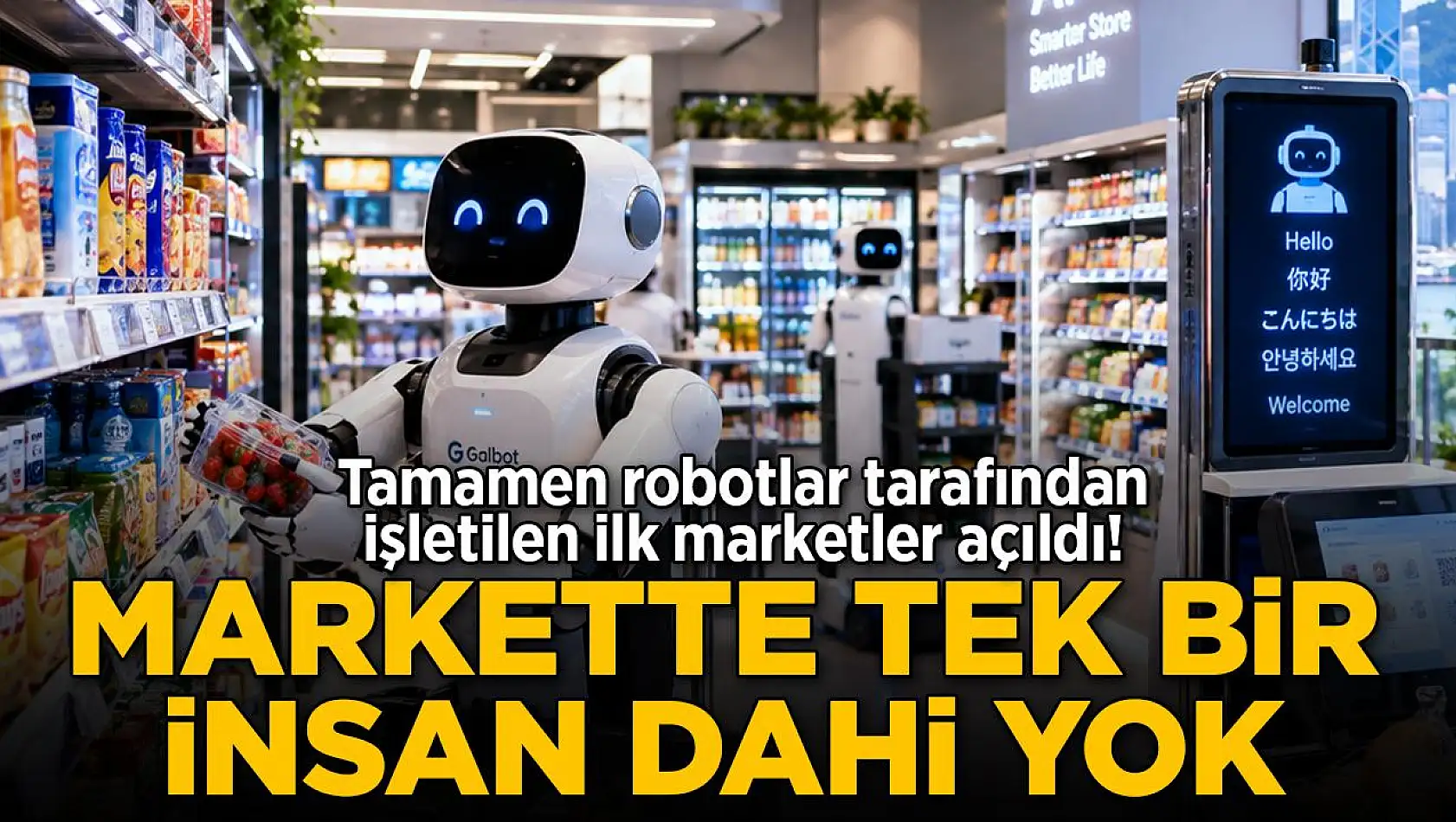 Bu marketlerde kasiyer yok, çalışan yok: Marketleri artık robotlar işletiyor