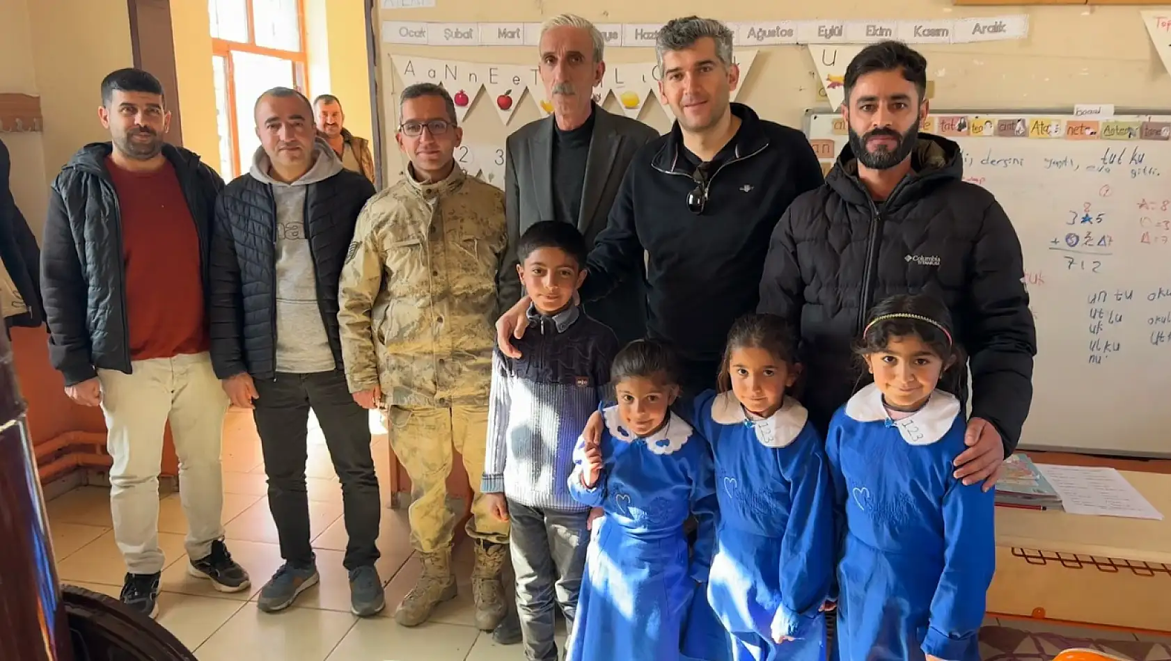 Diyadin'de köy yolu ve okul için saha incelemesi yapıldı