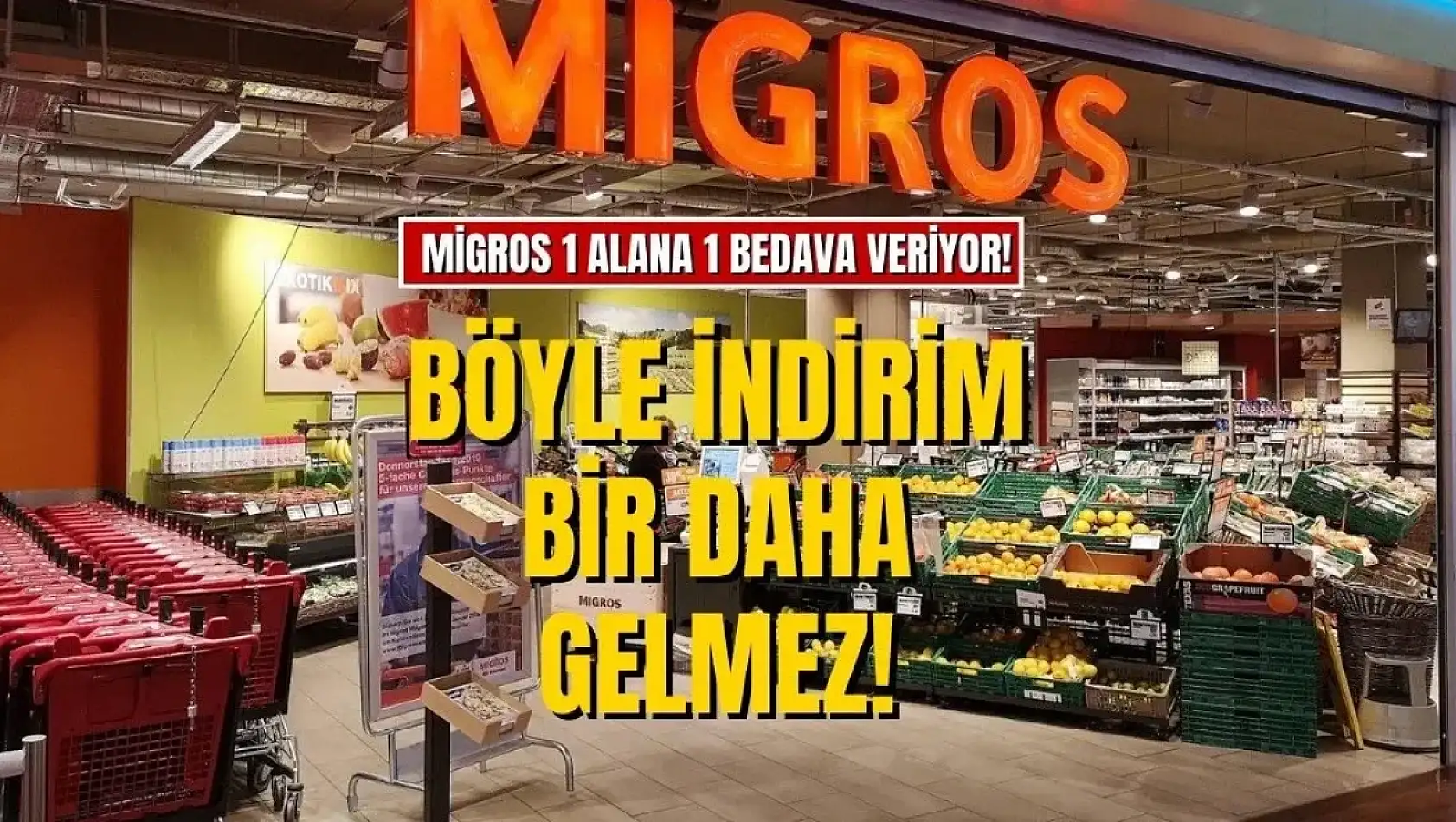 Migros 1 Alana 1 Bedava Çılgınlığı Başladı! 27-30 Ocak Arası Geçerli: Deterjan ve Tuvalet Kağıdı Stokları Eriyor