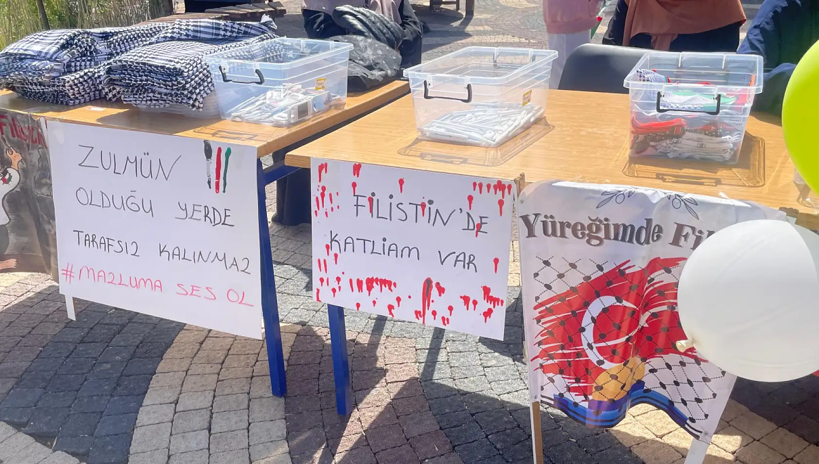 Doğubayazıt'ta Gazze ve Filistin dramını anlatan farkındalık etkinliği düzenlendi