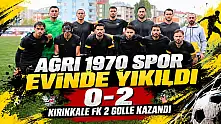 Ağrı 1970 Spor evinde yıkıldı: Kırıkkale FK 2 golle kazandı
