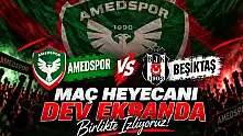 Ağrı'da Amedspor-Beşiktaş maçı için dev ekranın adresi değişti