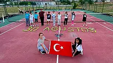 Tutak'ta 30 Ağustos coşkusu tenis kortlarına taşındı