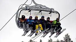 Sarıkamış'ta kristal kar keyfi zirve yaptı