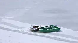 Zernek Barajı tamamen dondu