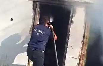 Ağrı'da tandırlık yangını paniğe neden oldu