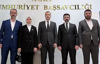 Ağrı Barosu'ndan Başsavcı İbrahim Yusufoğlu'na hayırlı olsun ziyareti