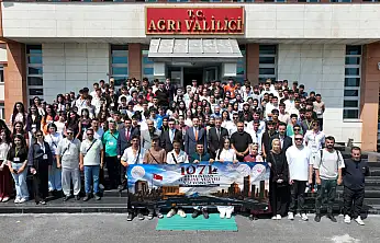 Ağrı'da '1071 Ruhundan Türkiye Yüzyılı Vizyonuna' programının 3. kafilesi uğurlandı