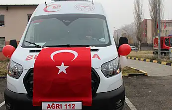 Ağrı'da 112 acil sağlık hizmetlerine yeni takviye