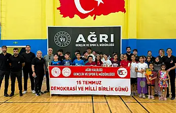 Ağrı'da 15 Temmuz ruhu spor sahalarında yaşatıldı