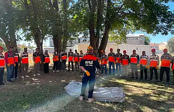 Ağrı'da afetlere hazırlık için üç ilçede ekipler eğitildi