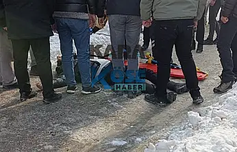 Ağrı'da buz can aldırıyordu: Genç hastanelik oldu