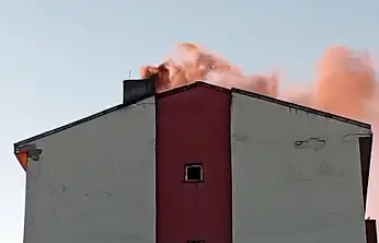 Ağrı'da çatıdan yükselen duman paniğe neden oldu