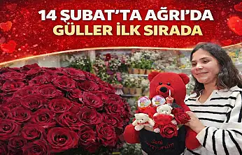 Ağrı'da çiçekçiler Sevgililer Günü'ne hazırlandı