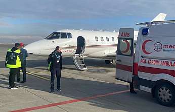 Ağrı'da Doğan Prematüre Bebek İçin Ambulans Uçak Devreye Alındı