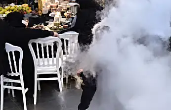 Ağrı'da düğünün ortasında bir anda patladı, salonu duman kapladı