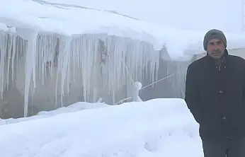 Ağrı'da eksi 26 dereceyle kış sert yüzünü gösterdi