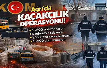 Ağrı'da eş zamanlı operasyon: 8 şüpheliye işlem!